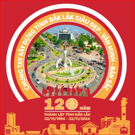 Thay khung hình đại diện hưởng ứng kỷ niệm 120 năm ngày thành lập tỉnh Đắk Lắk